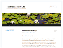 Tablet Screenshot of businessoflife.com